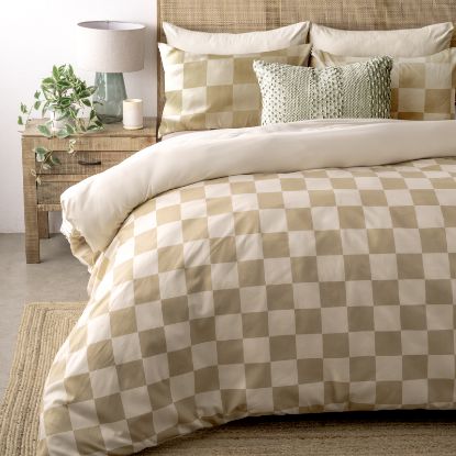 Picture of Checkered Duvet Cover Set 3pc  - Queen