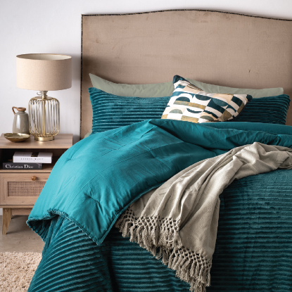 Picture of Amara Comforter Set 3pc - Teal - Queen